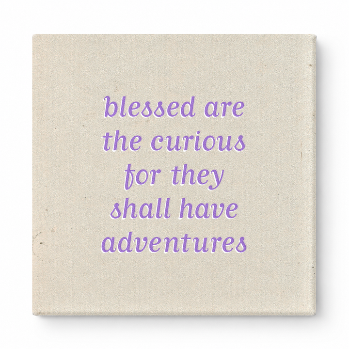 Blessed Are the Curious for They Shall Have Adventures — Geometric Low-Poly