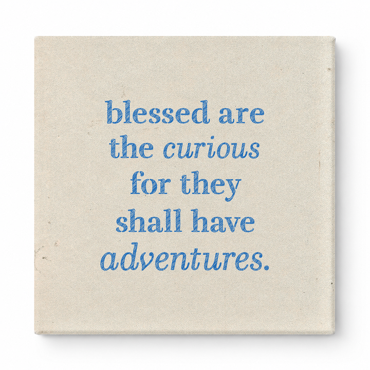 Blessed Are the Curious for They Shall Have Adventures — Geometric Low-Poly