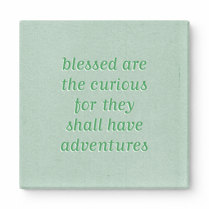 Blessed Are the Curious for They Shall Have Adventures — Geometric Low-Poly
