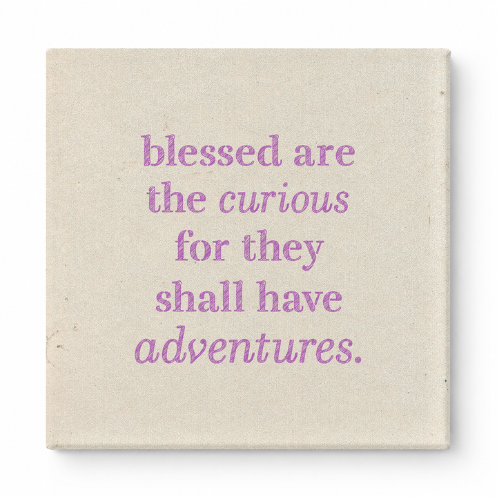 Blessed Are the Curious for They Shall Have Adventures — Geometric Low-Poly