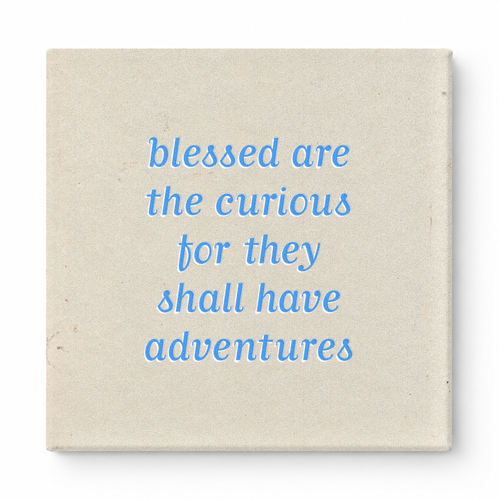 Blessed Are the Curious for They Shall Have Adventures — Geometric Low-Poly