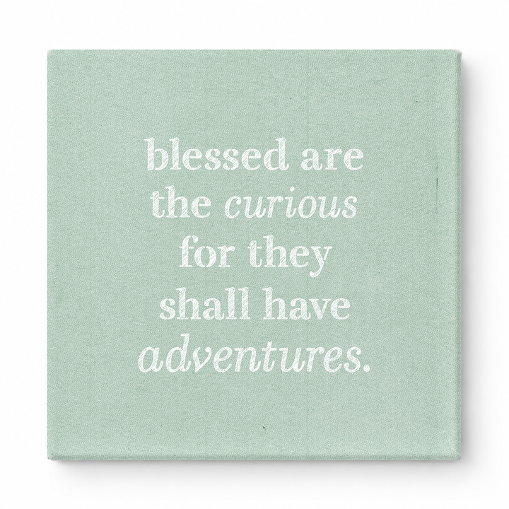 Blessed Are the Curious for They Shall Have Adventures — Geometric Low-Poly