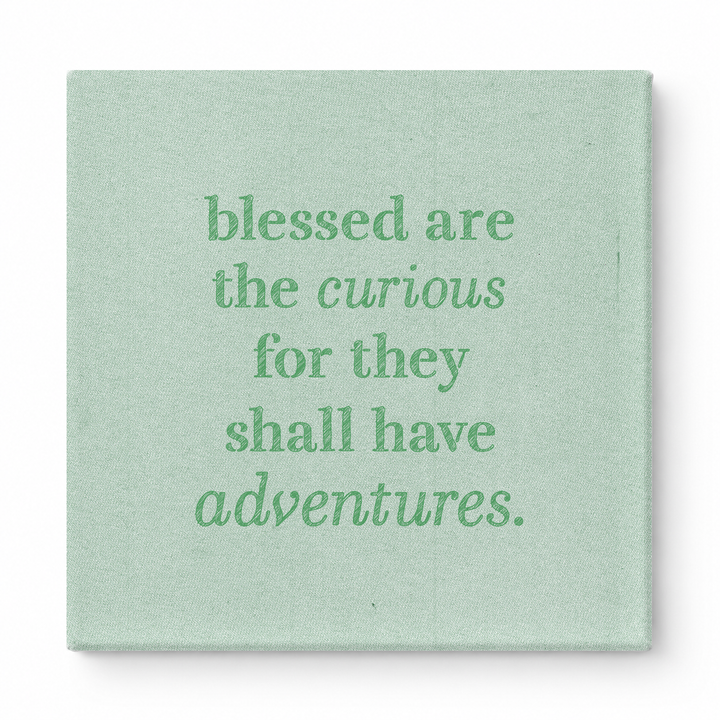 Blessed Are the Curious for They Shall Have Adventures — Geometric Low-Poly