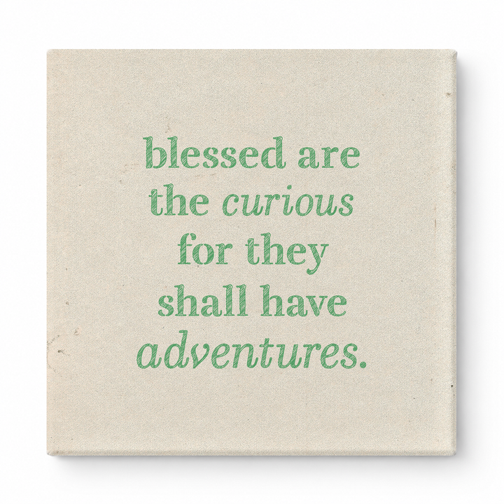 Blessed Are the Curious for They Shall Have Adventures — Geometric Low-Poly