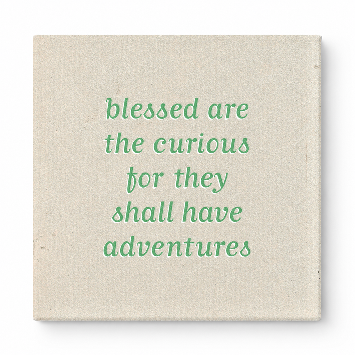 Blessed Are the Curious for They Shall Have Adventures — Geometric Low-Poly