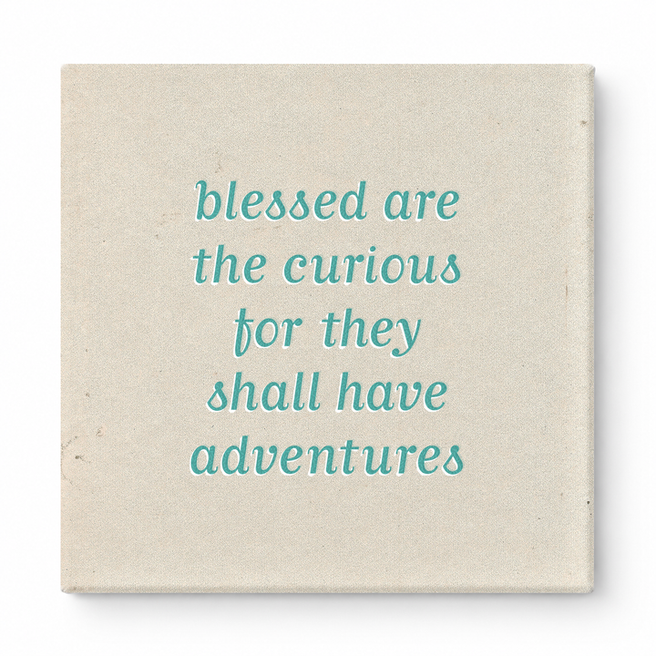 Blessed Are the Curious for They Shall Have Adventures — Geometric Low-Poly