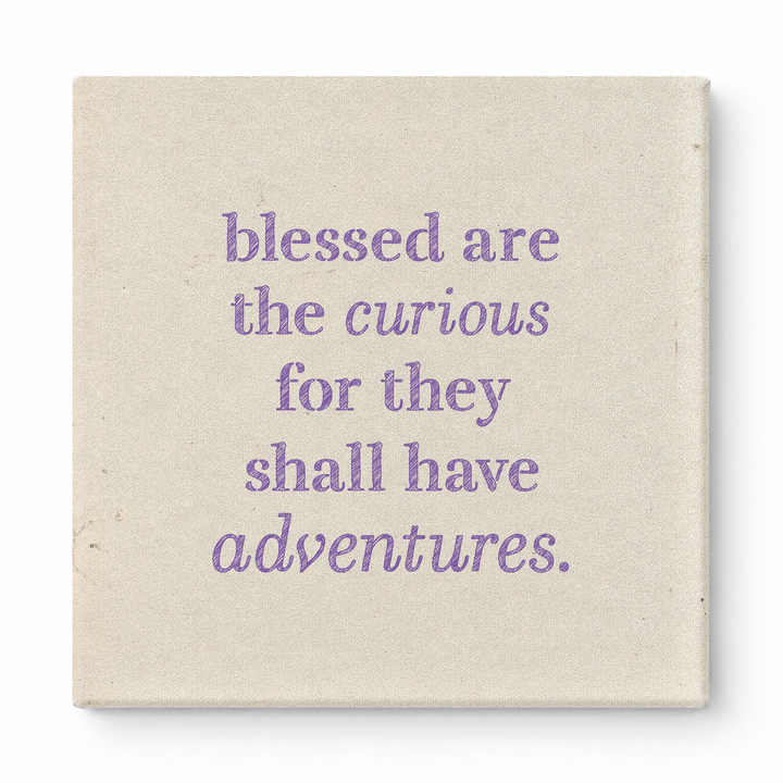 Blessed Are the Curious for They Shall Have Adventures — Geometric Low-Poly