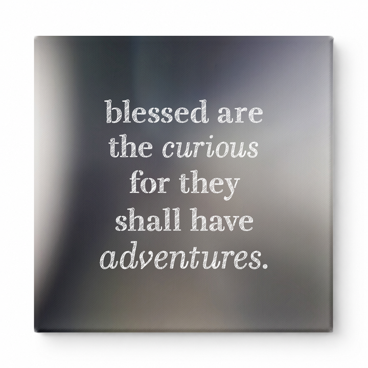Blessed Are the Curious for They Shall Have Adventures — Geometric Low-Poly