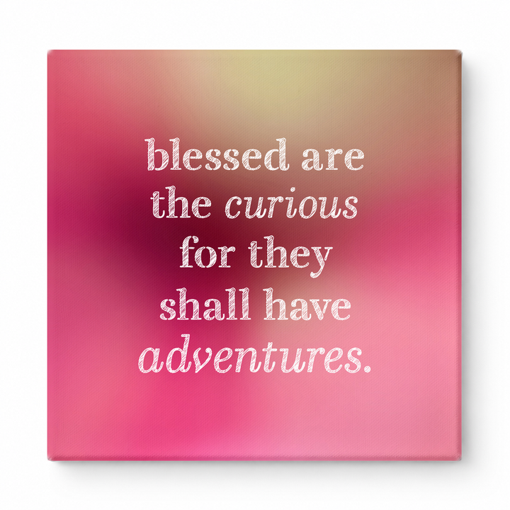 Blessed Are the Curious for They Shall Have Adventures — Geometric Low-Poly