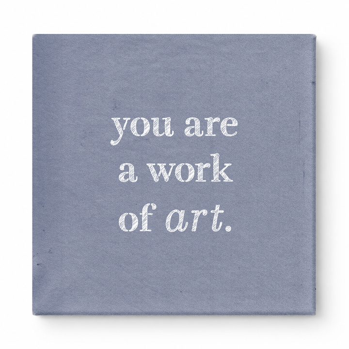 You Are a Work of Art — Watercolor Wash