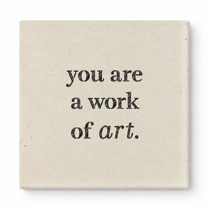 You Are a Work of Art — Watercolor Wash