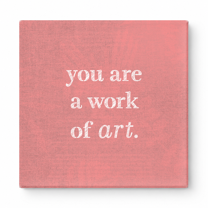 You Are a Work of Art — Watercolor Wash