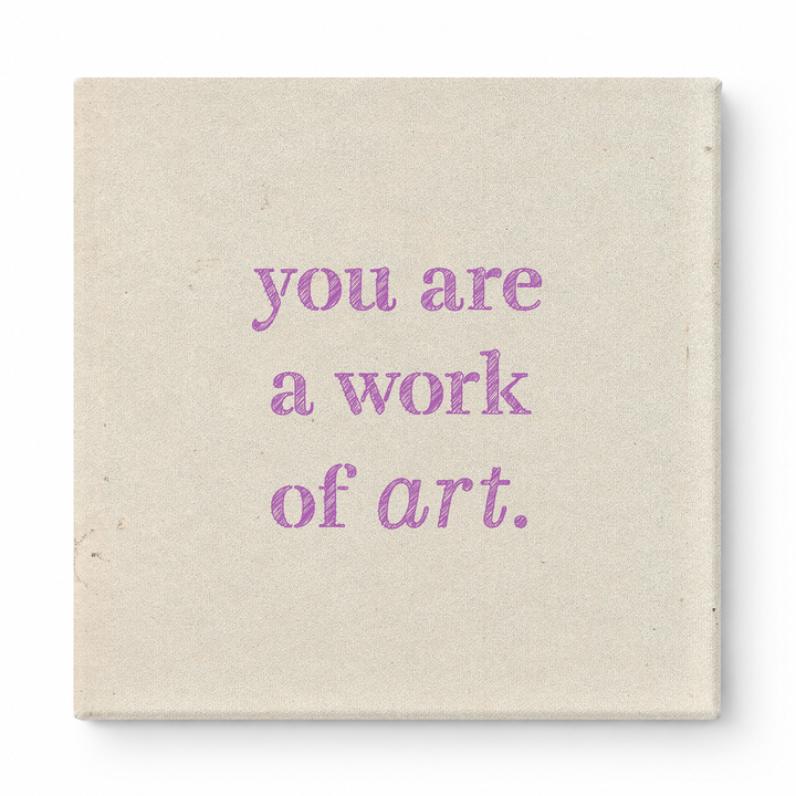 You Are a Work of Art — Watercolor Wash