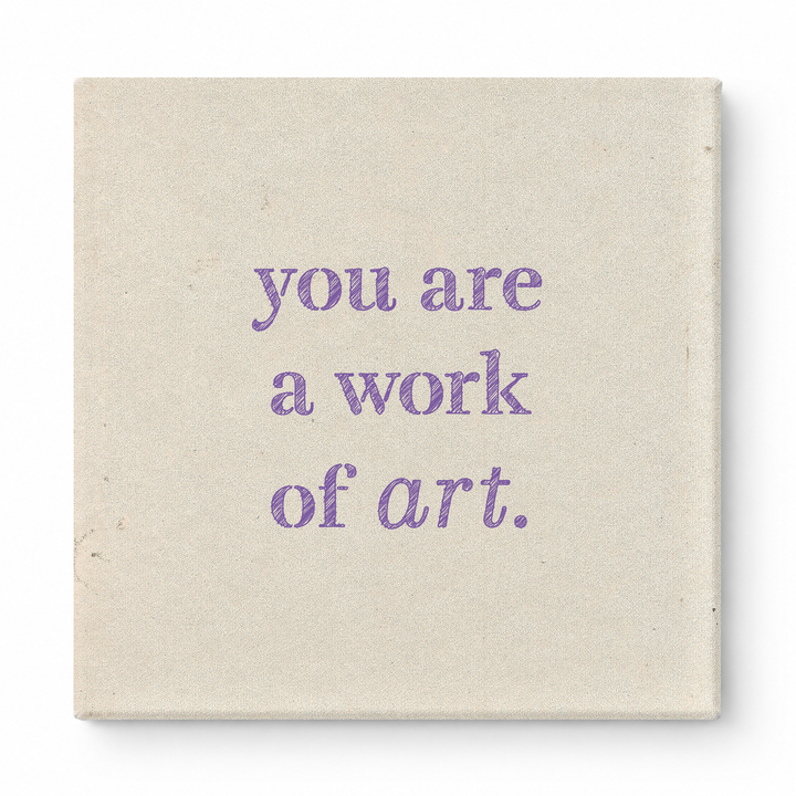 You Are a Work of Art — Watercolor Wash