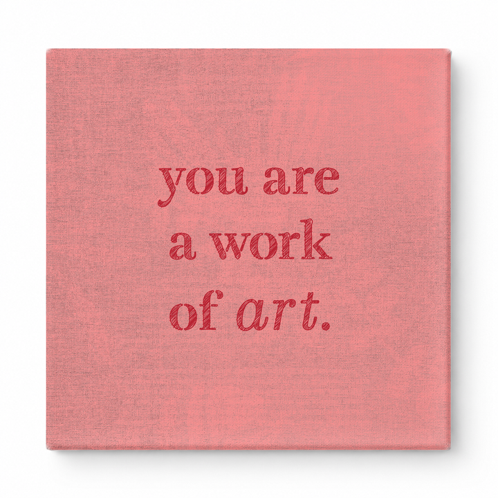 You Are a Work of Art — Watercolor Wash