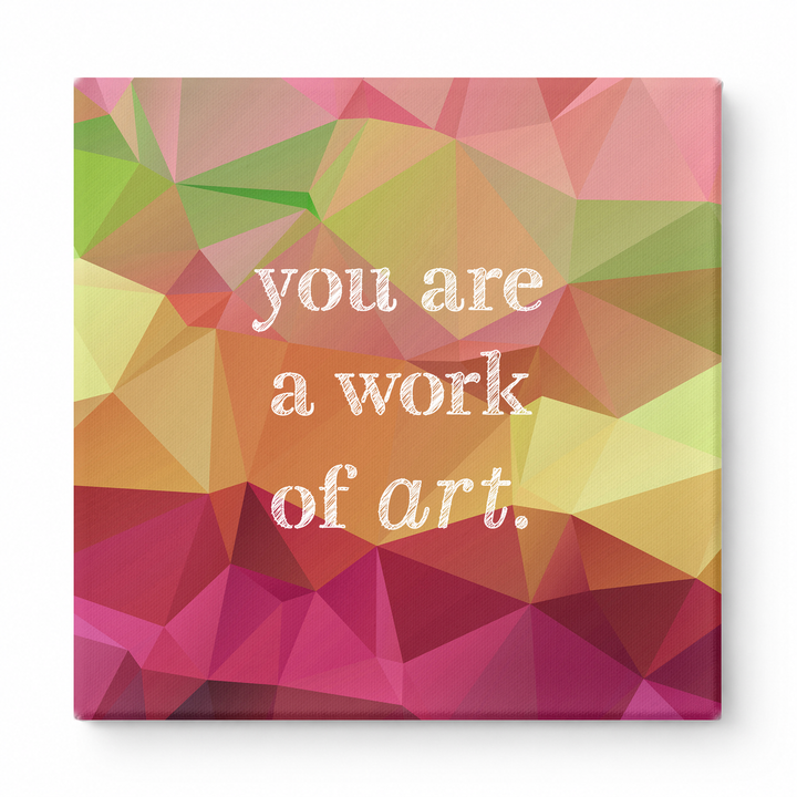 You Are a Work of Art — Watercolor Wash