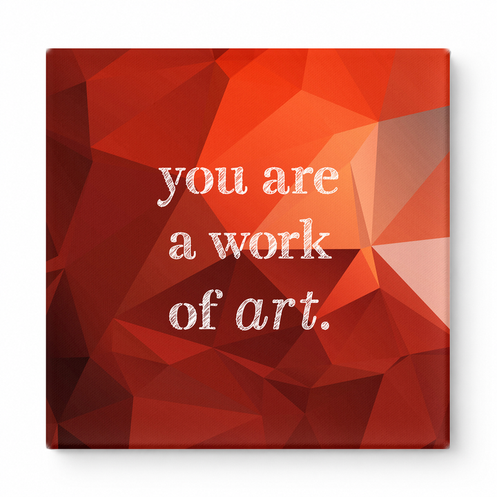 You Are a Work of Art — Watercolor Wash