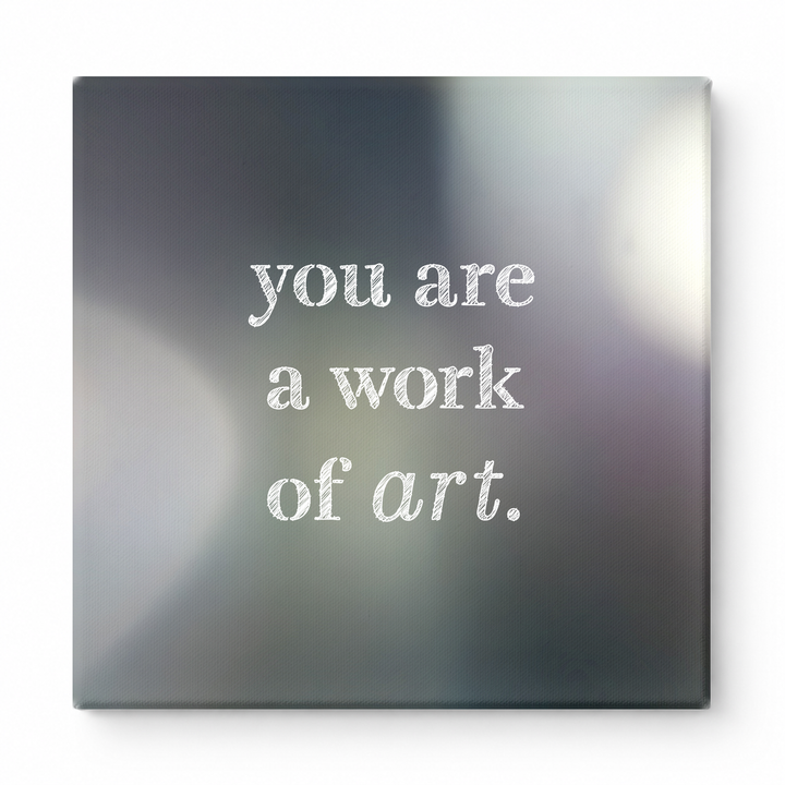 You Are a Work of Art — Watercolor Wash
