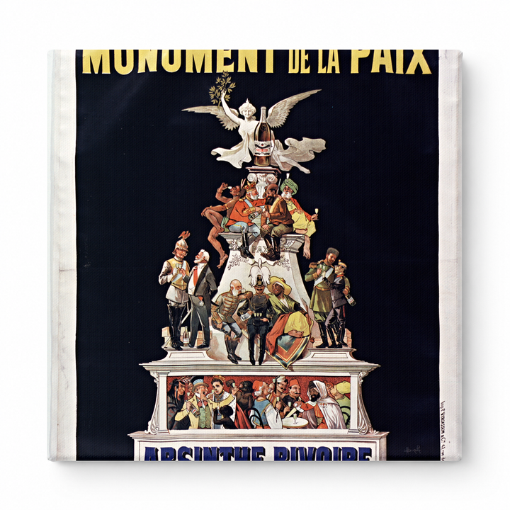 Le Futur Monument de la Paix Absinthe Rivoire 1900s - Belle Époque Vintage Poster Wall Art