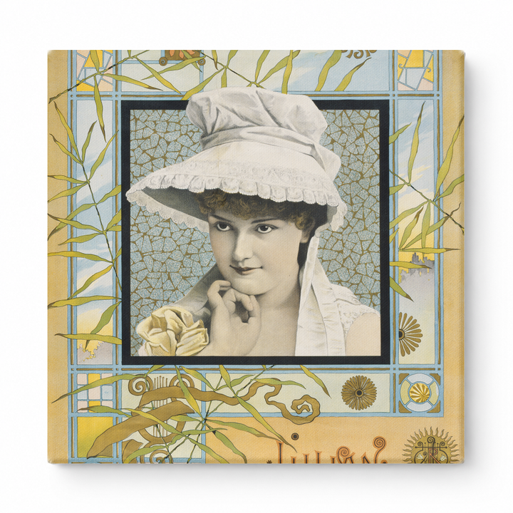 Lillian Russell Vintage Portrait Poster - Art Nouveau Canvas Wall Art