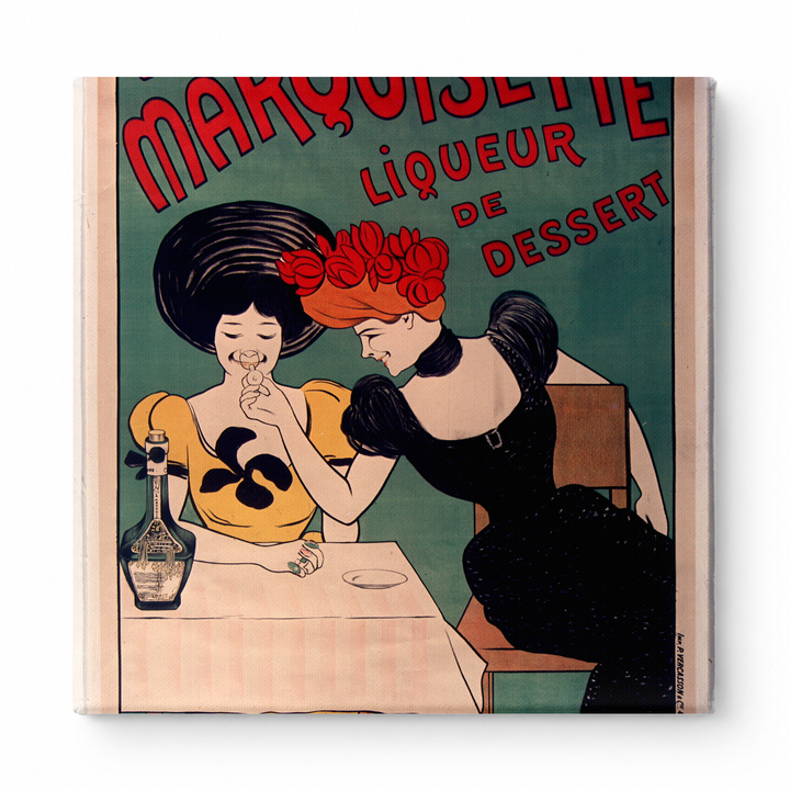 La Marquisette Liqueur de Dessert 1900s - Art Nouveau Vintage Poster Wall Art