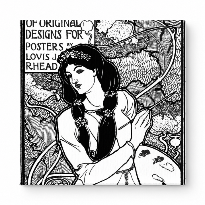 Louis J. Rhead Exhibition of Original Designs 1897 - Art Nouveau Vintage Poster Wall Art