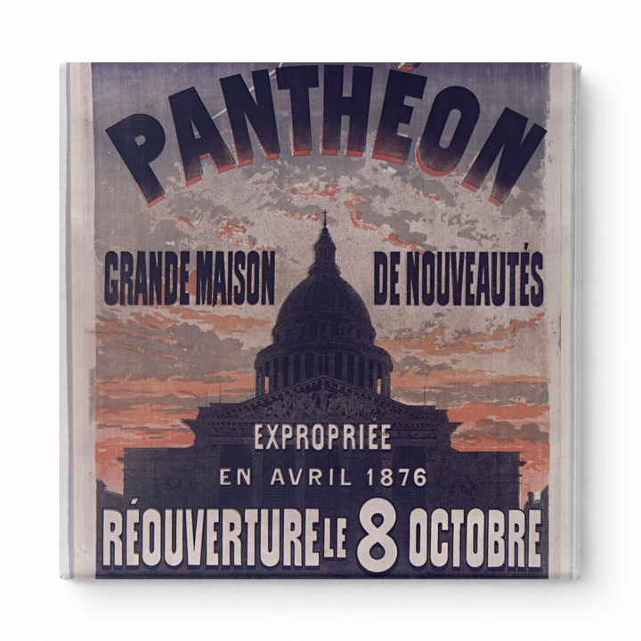 Au Panthéon 1876 Grande Maison de Nouveautés - Vintage French Poster Wall Art