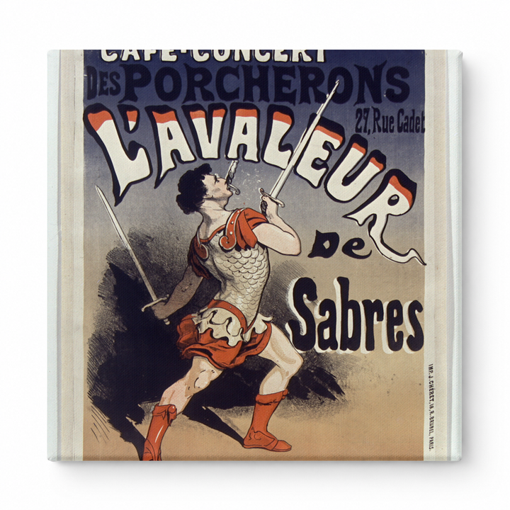 L'Avaleur de Sabres 1882 Cafe-Concert Vintage French Poster Wall Art