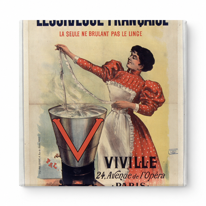 Lessiveuse Française 1890s French Laundry Vintage Advertising Poster Wall Art