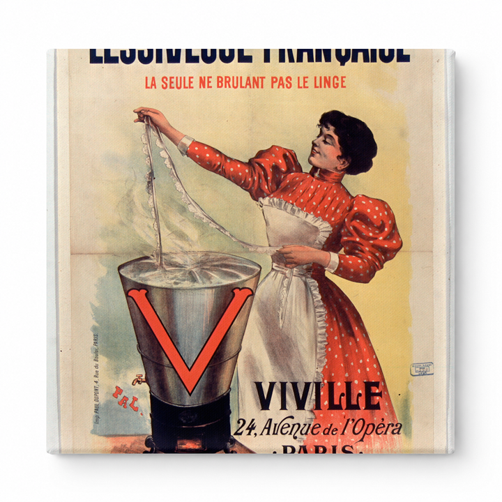 Lessiveuse Française 1890s - Belle Époque French Laundry Vintage Poster Wall Art