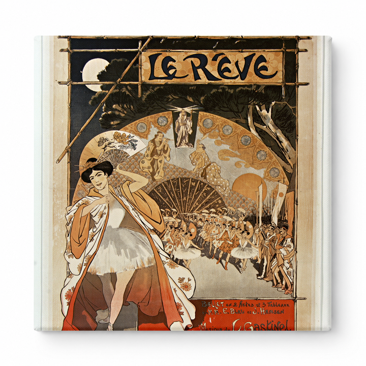 Le Reve Academie Nationale de Musique 1890s - Art Nouveau Vintage Poster Wall Art