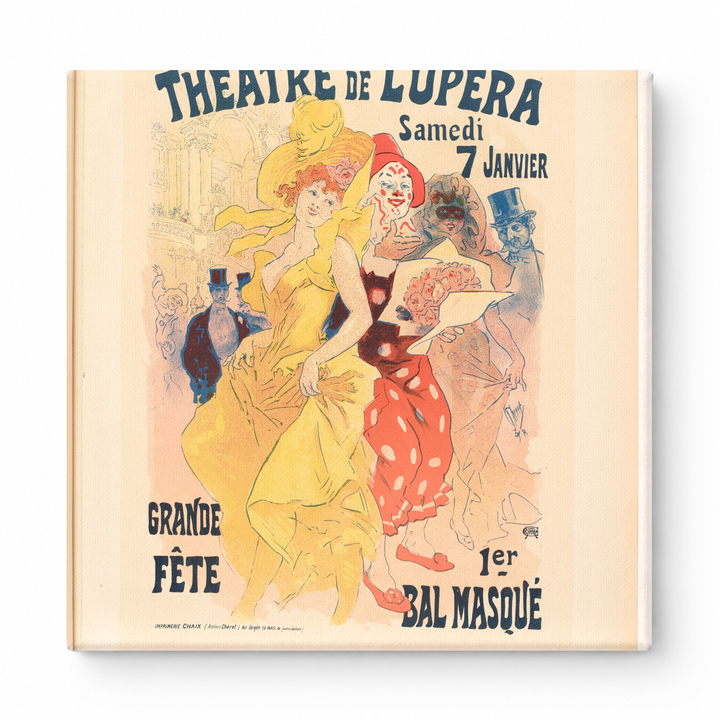 Théâtre de l'Opéra Bal Masqué 1896 - Belle Époque Vintage Poster Wall Art
