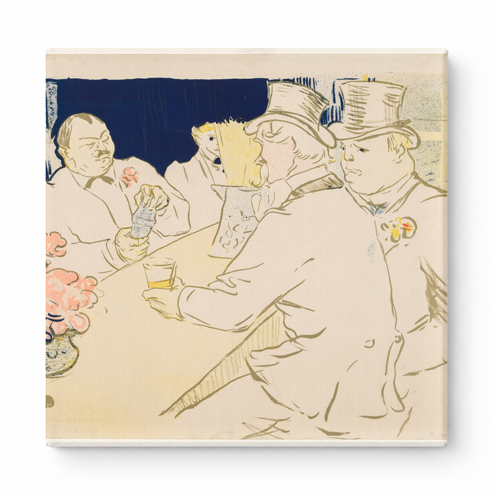 Irish and American Bar 1896 - Belle Époque Vintage Poster Canvas Wall Art