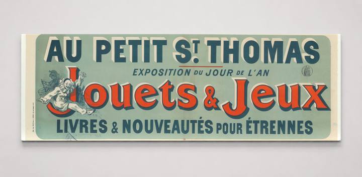 Au Petit St. Thomas Jouets & Jeux 1890s - French Vintage Poster Wall Art