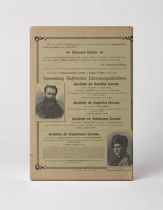 Sammlung illustrierter Literaturgeschichten (Advertisement Page)