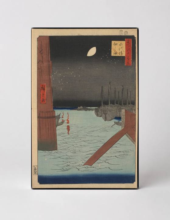 Eitai Bridge and Tsukudajima (1857)