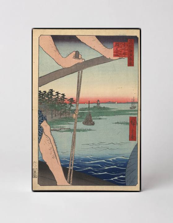 Haneda Ferry and Benten Shrine (1857)
