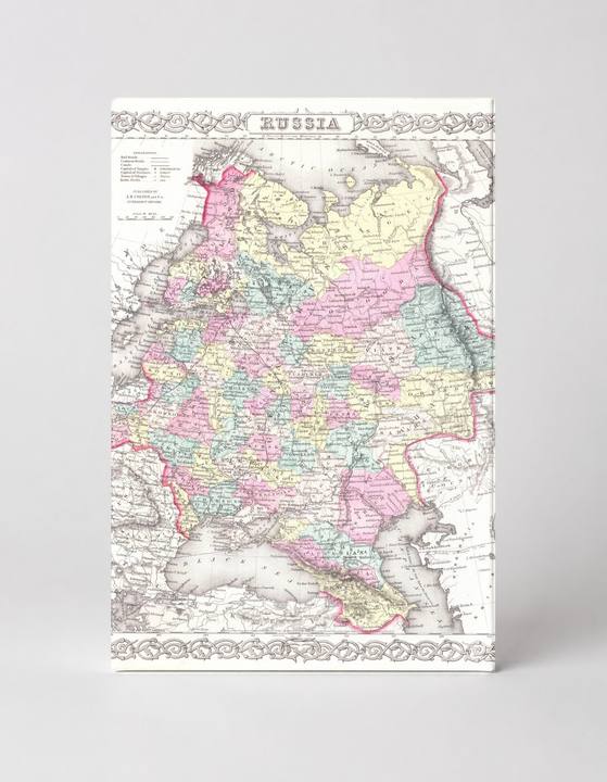 1855 Colton Map of Russia