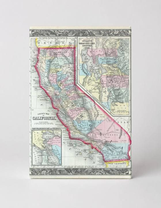 County Map of California (1860)
