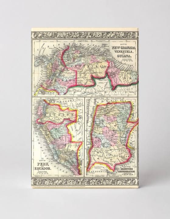Map of New Granada, Venezuela, Guiana, Peru, Ecuador & Argentine Confederation (1863)
