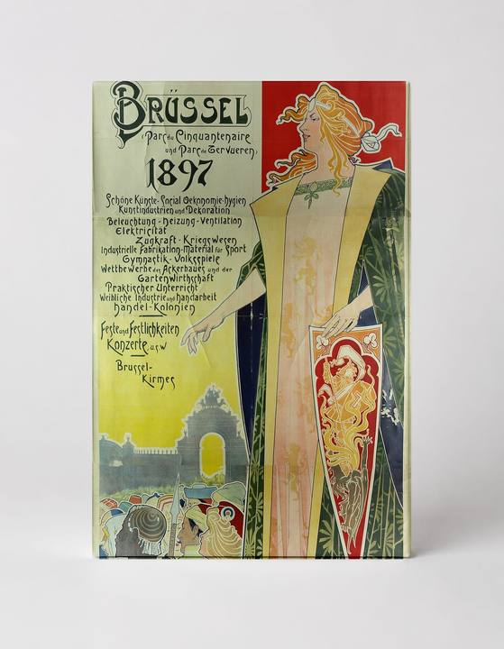 Internationale Ausstellung Brussel 1897 - Art Nouveau Vintage Poster Wall Art