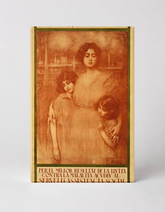 La Tuberculosi Amenaça 1910s - Catalan Public Health Vintage Poster Wall Art