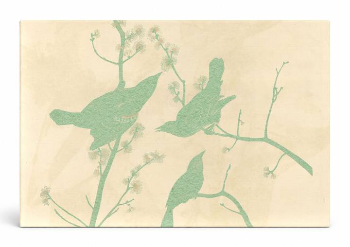 Three Birds on Flowering Branches