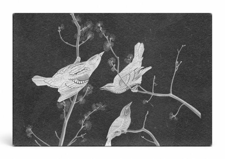Three Birds on Branches