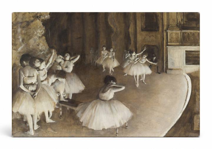 Ballet Rehearsal on Stage (1874)