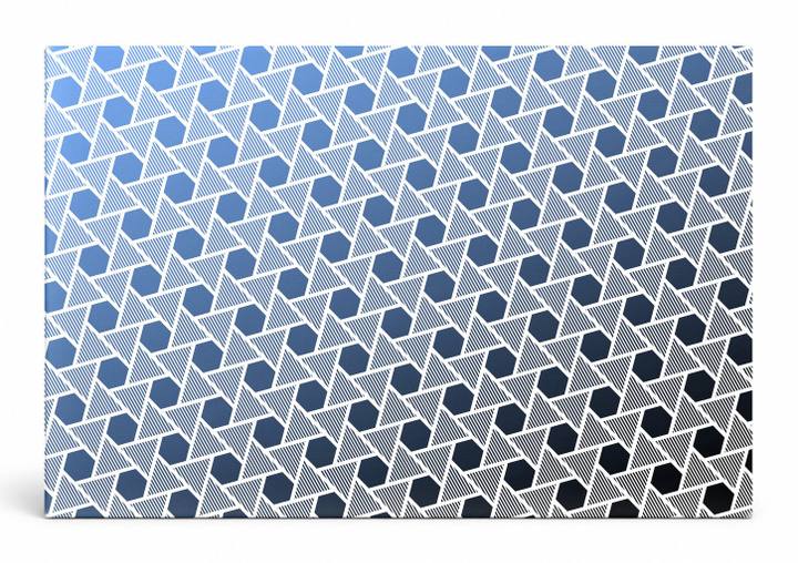 Blue Hexagon Gradient Pattern