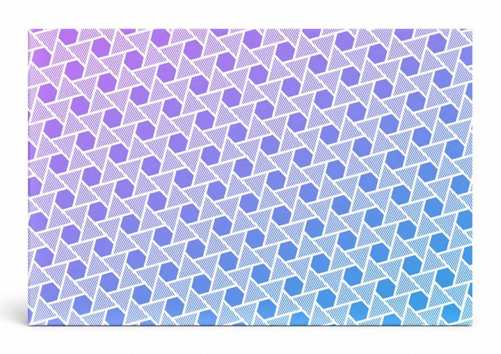 Hexagon Grid Gradient Pattern