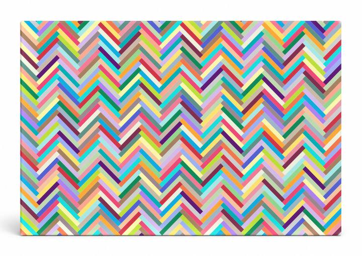 Multicolor Chevron Herringbone Pattern