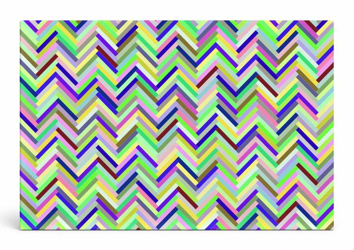 Multicolor Chevron Herringbone Pattern