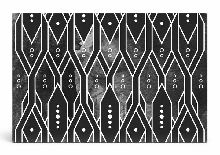 Black and White Geometric Pattern